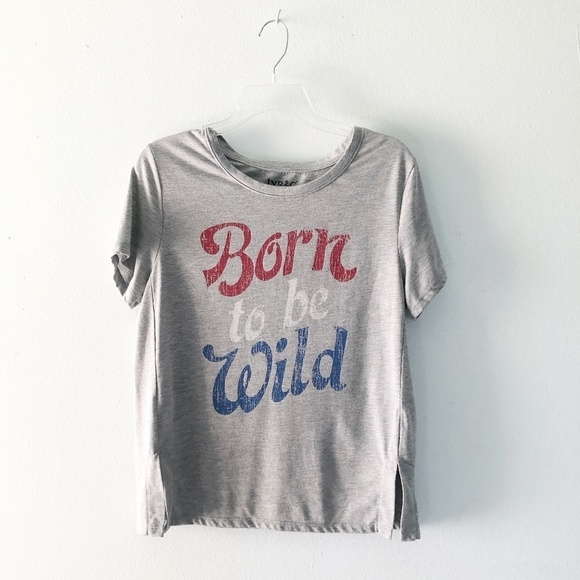 🦋 LYRIC Born to Be Wild Country Music Graphic Tee Small - Picture 1 of 3